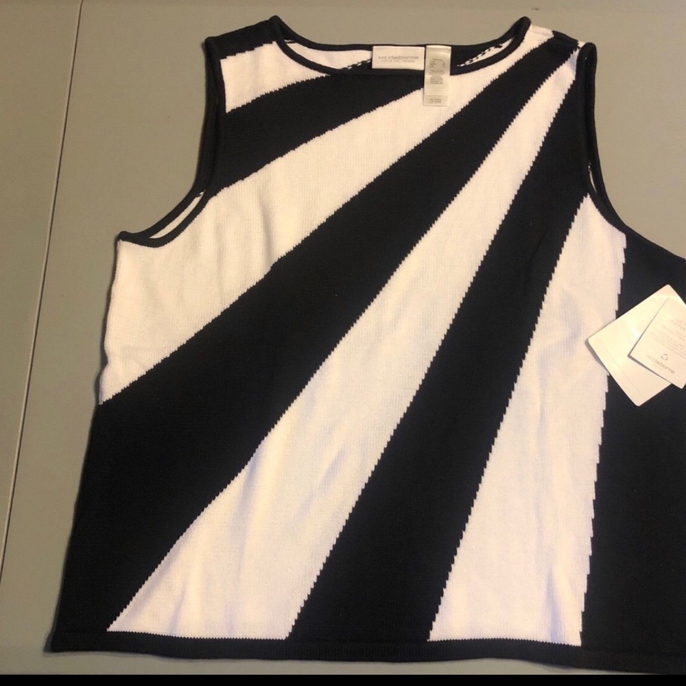 Liz Claiborne knit vest sweater size L